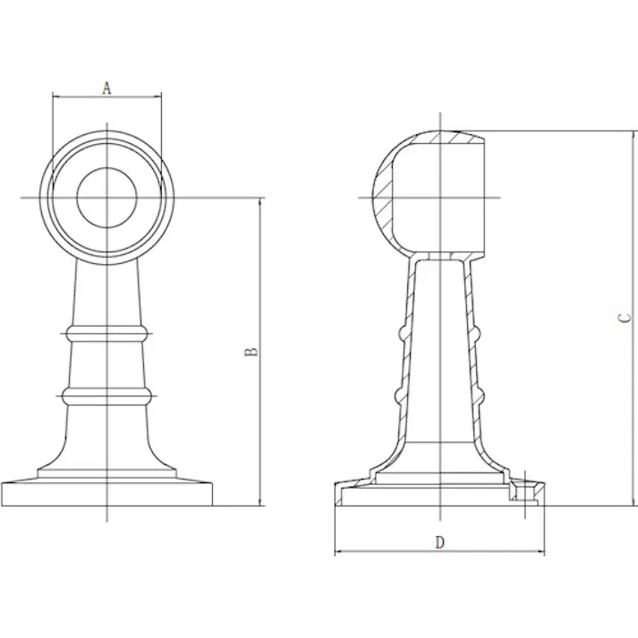 【CAINZ-DASH】トラスコ中山 クローム首長ブラケット Φ10 止 TCRBL-10S【別送品】