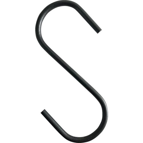 トラスコ中山 Sフック スチール製 75mm 黒 TSTS575BK Sフック トラスコ中山 Sフック スチール製 75mm 黒 TSTS575BK Sフック