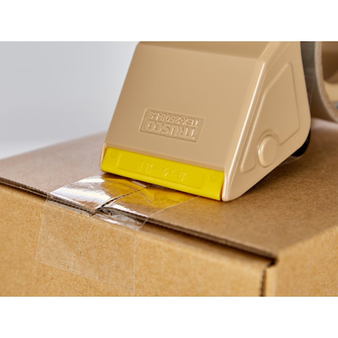 【CAINZ-DASH】トラスコ中山 テープカッター　３インチ紙管　樹脂製　ＬＳ色 TEX-2508-LS【別送品】