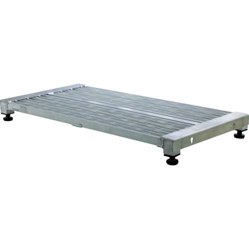 トラスコ中山 低床式アルミ製ステップ グレーチング仕様 600X600XH90~120 TFSG-0660AL 作業台 トラスコ中山 低床式アルミ製ステップ グレーチング仕様 600X600XH90~120 TFSG-0660AL 作業台
