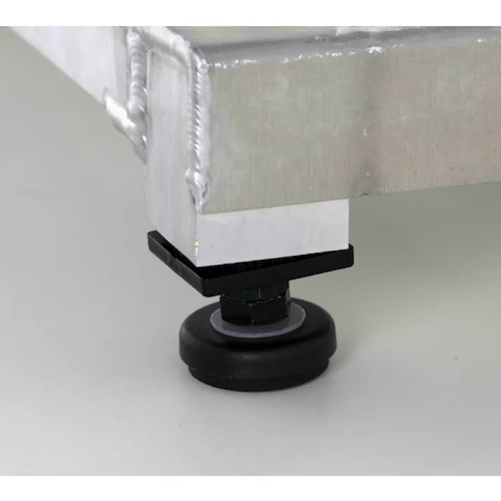 【CAINZ-DASH】トラスコ中山 低床式アルミ製ステップ グレーチング仕様 600X600XH90~120 TFSG-0660AL【別送品】