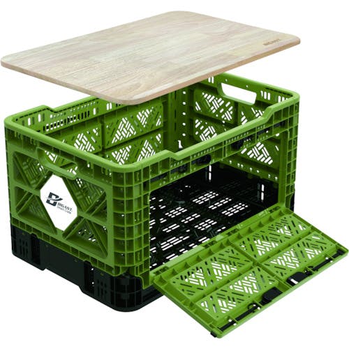 CAINZ-DASH】トラスコ中山 折りたたみメッシュコンテナ48L用木製