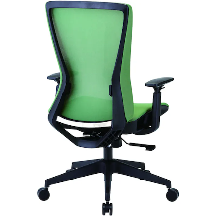 【CAINZ-DASH】トラスコ中山 ハイバックメッシュチェア 肘付 ブルー TMCC-B【別送品】