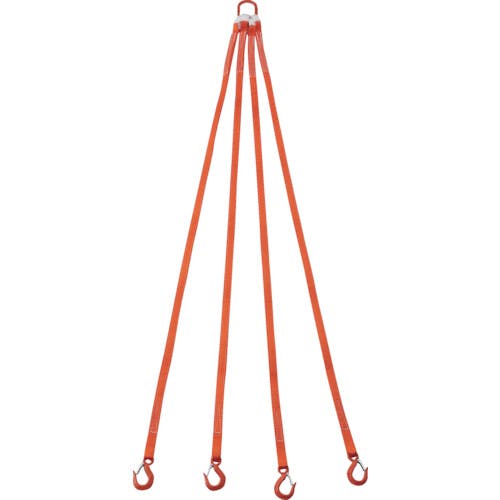 人気急上昇】 トラスコ中山 ４本吊ベルトスリングセット ２５ｍｍ幅