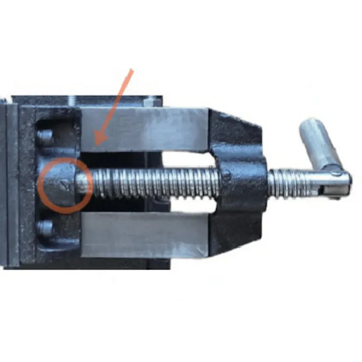 【CAINZ-DASH】トラスコ中山 ボール盤バイスFVL-125専用 シャフト用ねじ FVL-125SFN【別送品】