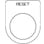 【CAINZ-DASH】トラスコ中山 スイッチ銘板　ＲＥＳＥＴ　黒　φ３０．５（５枚入り） P30-37-5P【別送品】
