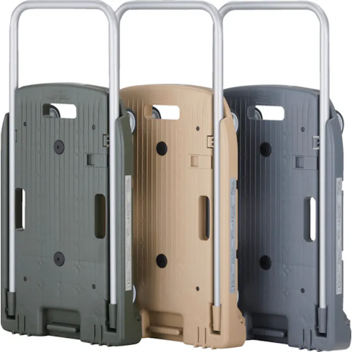 【CAINZ-DASH】トラスコ中山 樹脂台車 こまわり君 省音G車輪 600X390 アーセナルグレー MP-6039N2-DG【別送品】