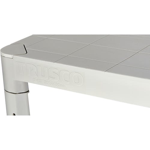 トラスコ中山 TRUSCO プラ棚 高さ515ー2段タイプ コーナー