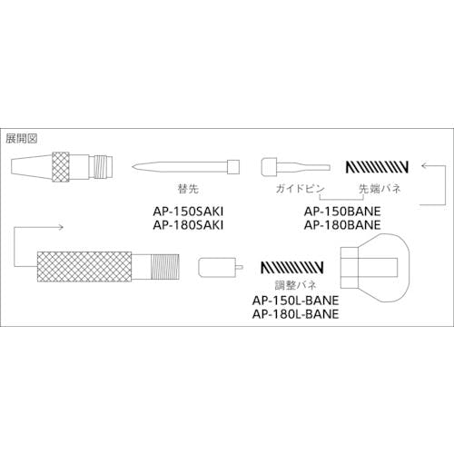トラスコ中山 超硬自動ポンチ用調整ばね AP160用 AP-160LBANE ポンチ トラスコ中山 超硬自動ポンチ用調整ばね AP160用 AP-160LBANE ポンチ