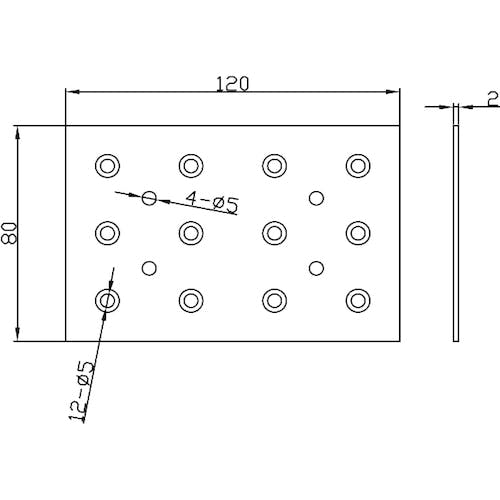 CAINZ-DASH】トラスコ中山 2x4サポート ユニクロメッキ 帯金物 24S