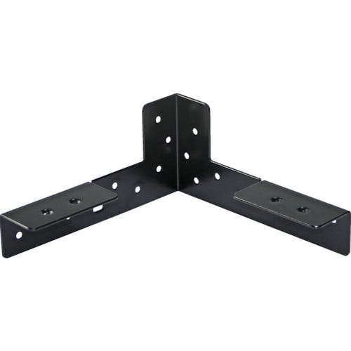 トラスコ中山 2x4サポート 黒粉体塗装 受け金物 24S-83BK ジョイント金具 トラスコ中山 2x4サポート 黒粉体塗装 受け金物 24S-83BK ジョイント金具