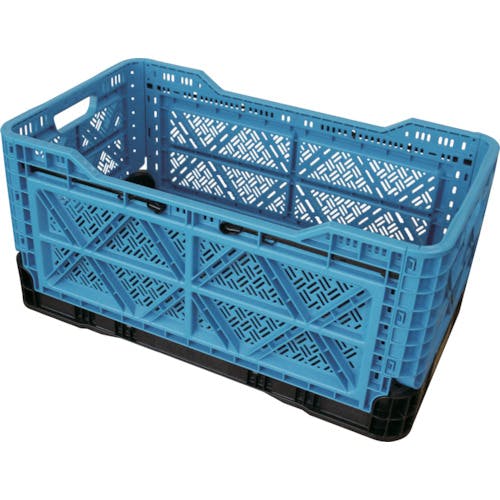 トラスコ中山 折りたたみメッシュコンテナ48L ブルー TR-MPB48A-B 折りたたみメッシュコンテナ トラスコ中山 折りたたみメッシュコンテナ48L ブルー TR-MPB48A-B 折りたたみメッシュコンテナ