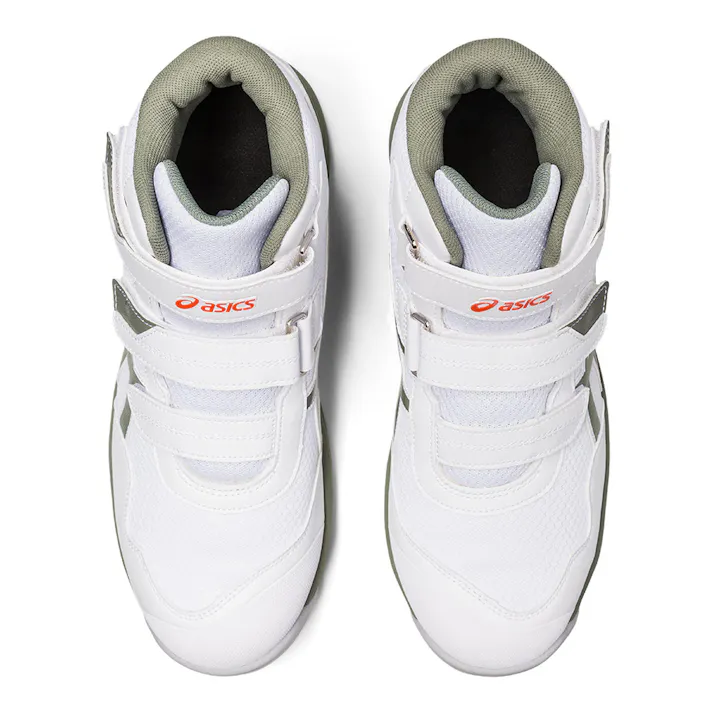 ウィンジョブCP216 ホワイトXライケングリーン 25.5cm