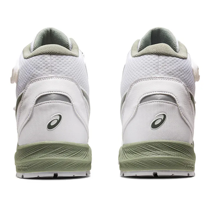 ウィンジョブCP216 ホワイトXライケングリーン 25.5cm