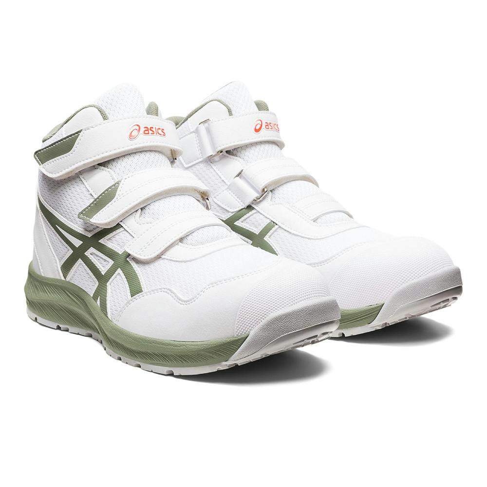 ウィンジョブCP216 ホワイトXライケングリーン 25.5cm | 作業着・作業