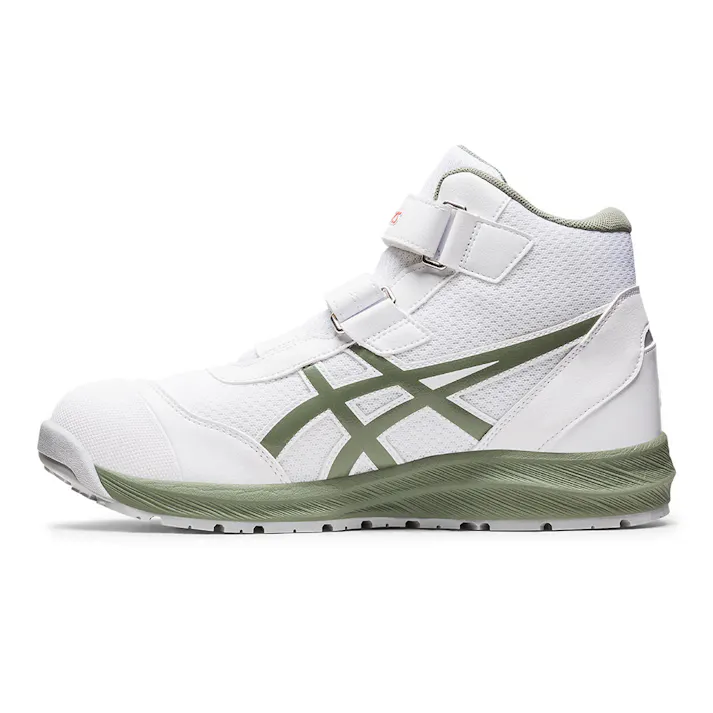 ウィンジョブCP216 ホワイトXライケングリーン 26.5cm