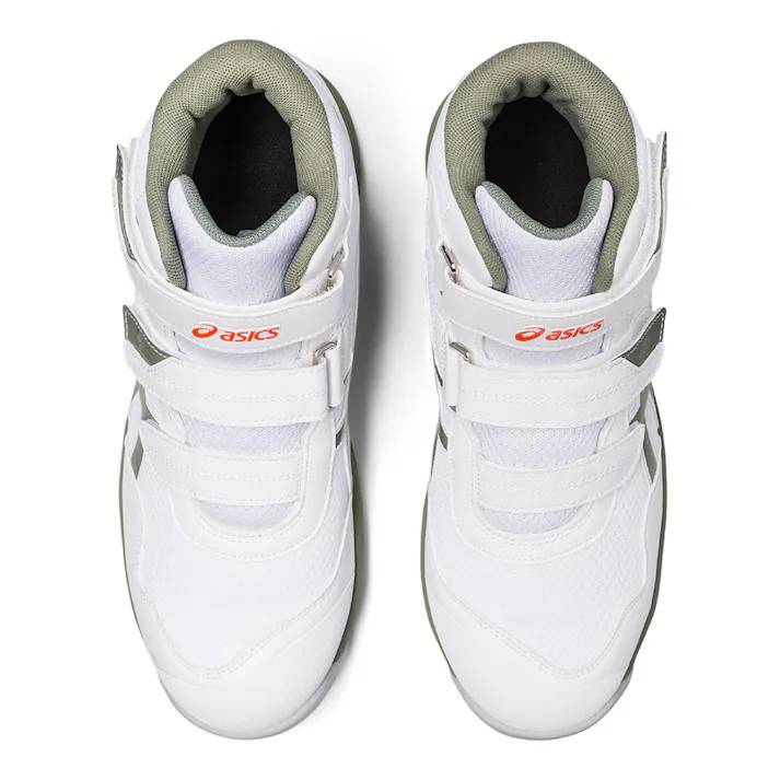 ウィンジョブCP216 ホワイトXライケングリーン 26.5cm