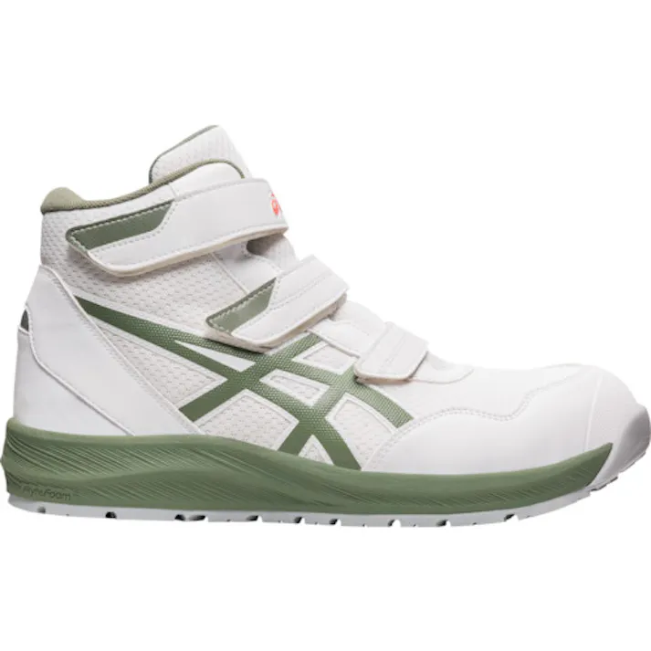 【CAINZ-DASH】アシックスジャパン ウィンジョブCP216 ホワイトXライケングリーン 27.5cm 1273A076.100-27.5【別送品】