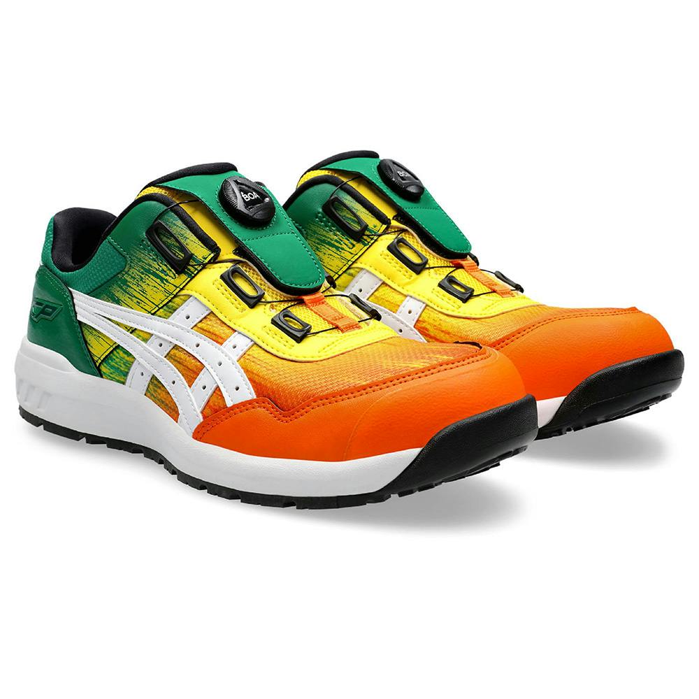 ASICS WINJOB CP201 ブラック 27.0cm ミドリ安全 ハイグリップ・ザ・フォース 超耐滑作業靴 ホワイト