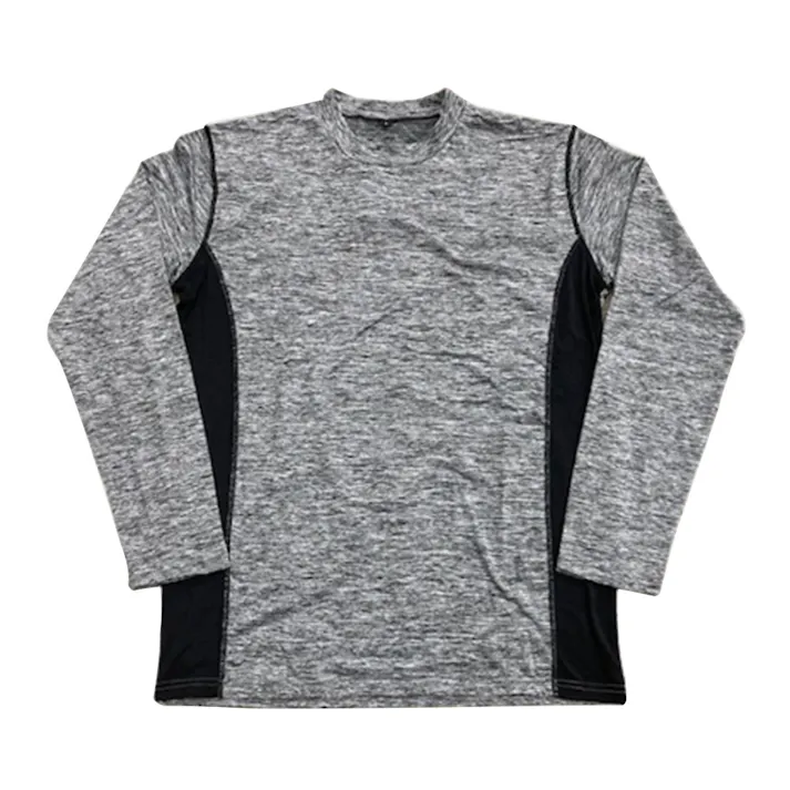 メランジ裏起毛スムース Tシャツ グレー LL(販売終了)