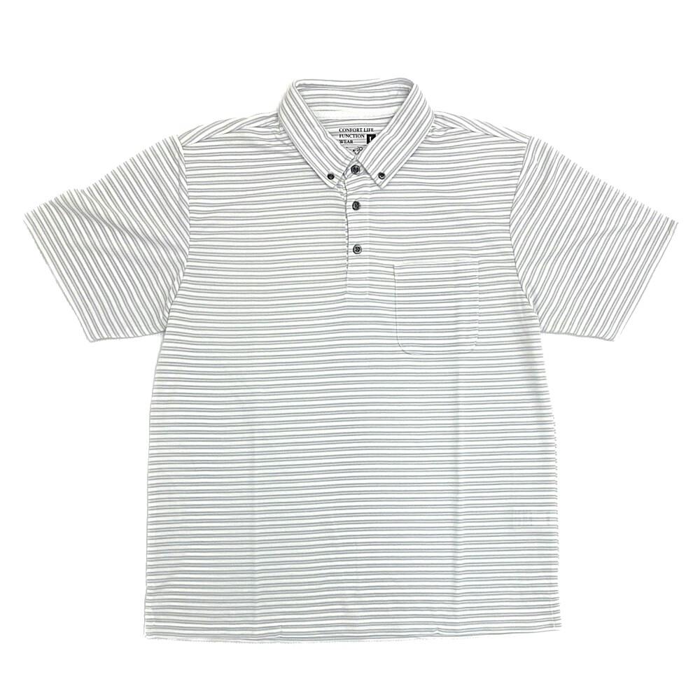 サラッと快適 UTILITY WEAR ドライトモエリBDポロ シロ L シャツ・ブルゾン サラッと快適 UTILITY WEAR ドライトモエリBDポロ シロ L シャツ・ブルゾン
