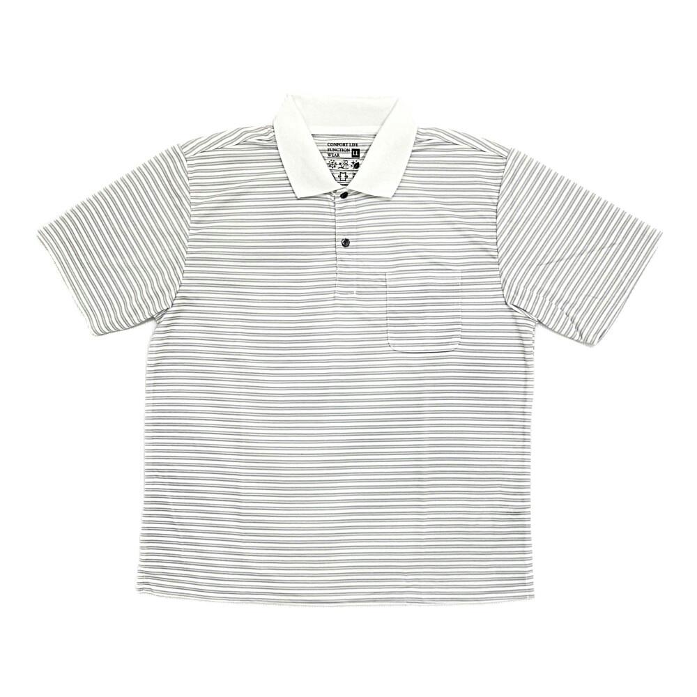 サラッと快適 UTILITY WEAR ドライリブエリポロシャツ シロ LL シャツ・ブルゾン サラッと快適 UTILITY WEAR ドライリブエリポロシャツ シロ LL シャツ・ブルゾン