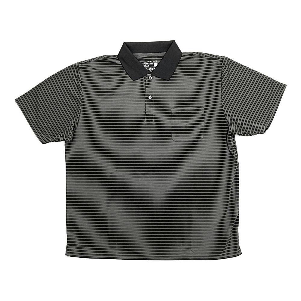 サラッと快適 UTILITY WEAR ドライリブエリポロシャツ ブラック LL シャツ・ブルゾン サラッと快適 UTILITY WEAR ドライリブエリポロシャツ ブラック LL シャツ・ブルゾン