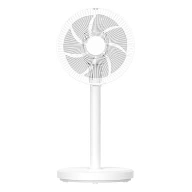 山善 25cm収納ミニリビング扇 羽根径25cm ホワイト 3段階 CLR-EH25W