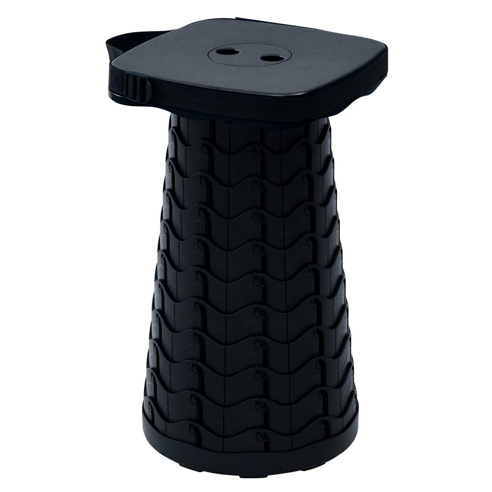 伸縮スツール アコーディオンスツール ブラック ACCO-S25