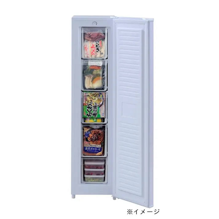 【送料無料】90L直冷式スリム冷凍庫 YF-SU90-W【別送品】
