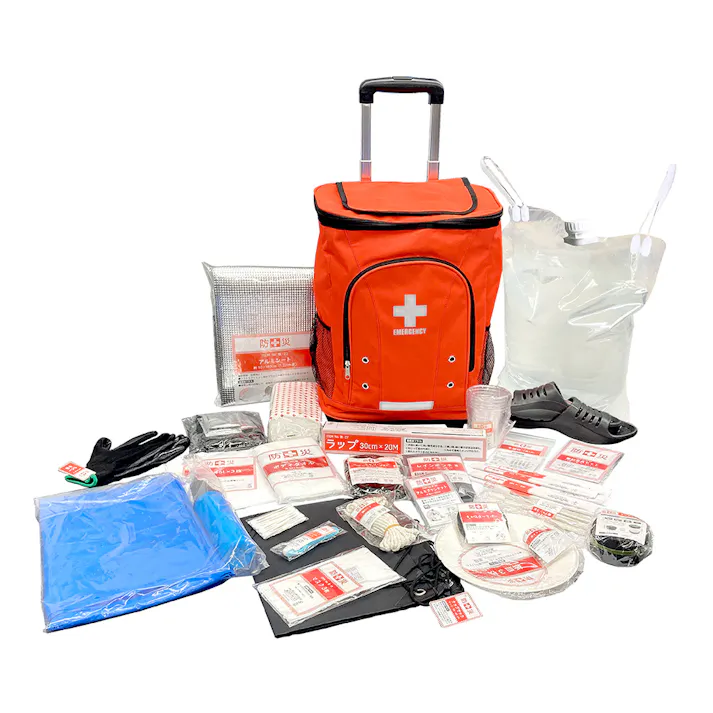 リュック&キャリー型防災バッグ 30点セット YKB-30R