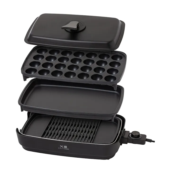 3枚焼ホットプレート XGRILL Triple ブラック YHP-TX130B