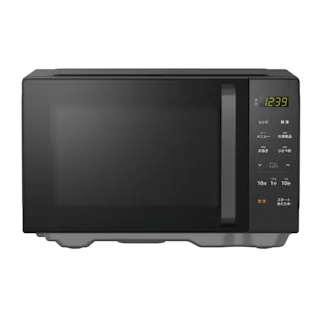 山善 電子レンジ フラット 1000W 20L ブラック ERA-020FE