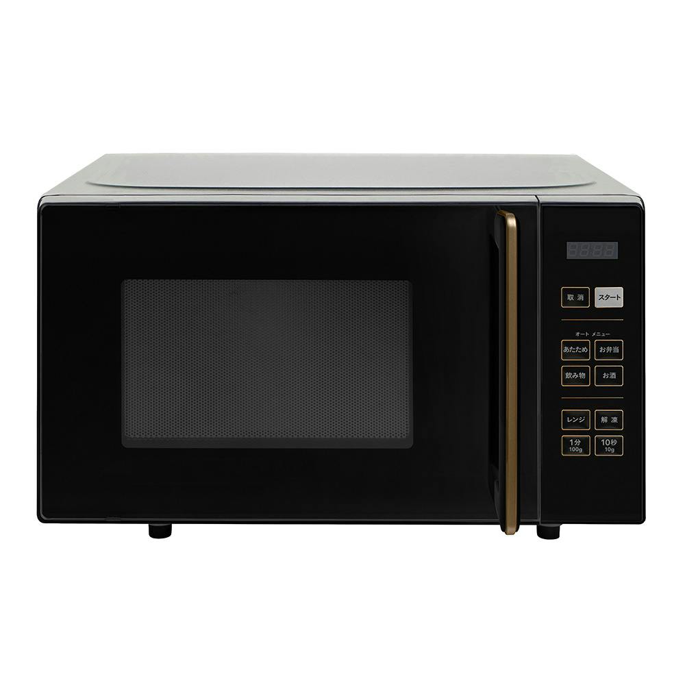 電子レンジ フラット 18L ブラック CRW-F180-B | キッチン家電 通販