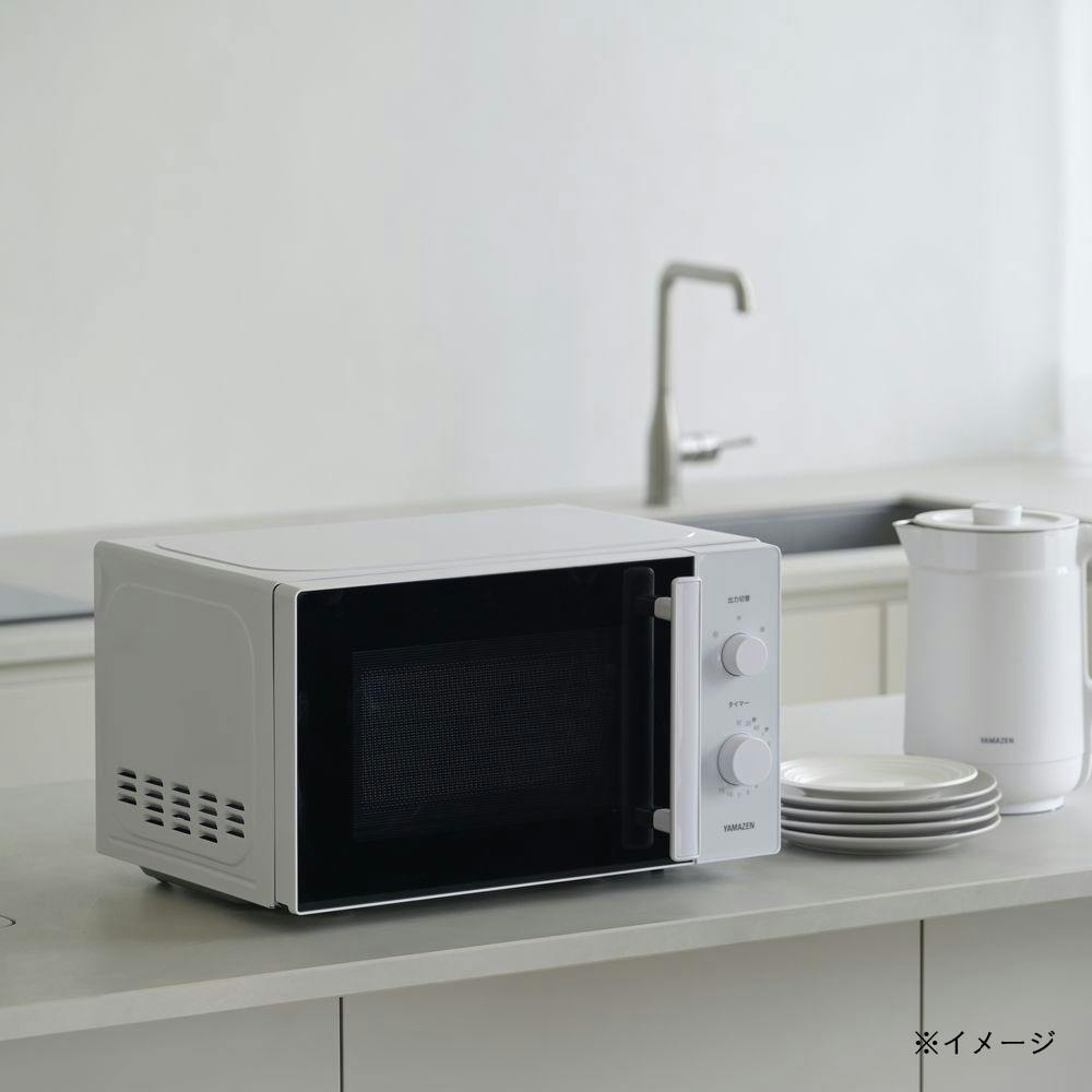 ホワイト オーブンレンジ ダイヤル式 オーブンレンジ フラットテーブル 18L DRJ-F183TV(W) ｜ ミスター