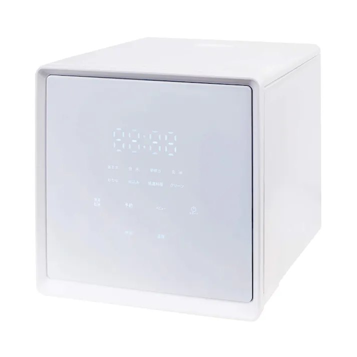 キューブ型炊飯器 4合炊き ホワイト YJS-CM072(W)