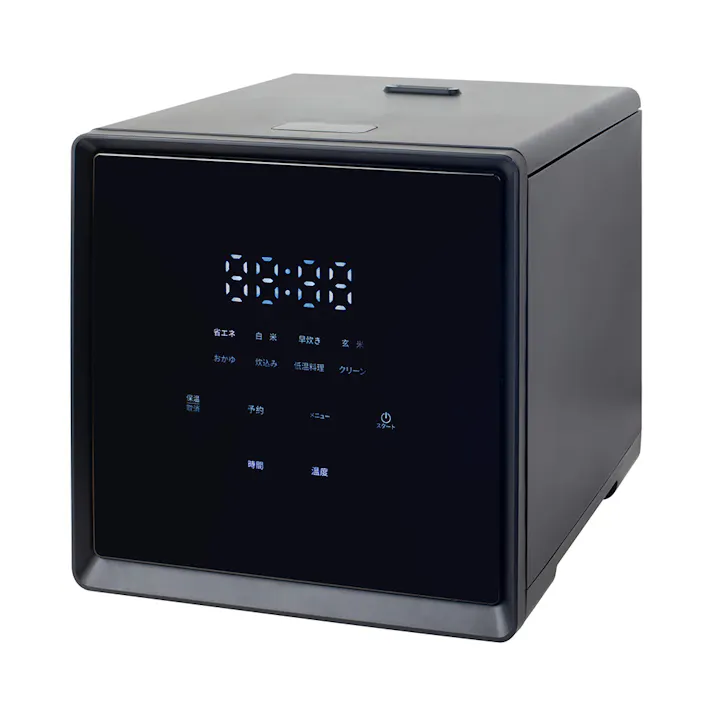 キューブ型炊飯器 4合炊き ブラック YJS-CM072(B)