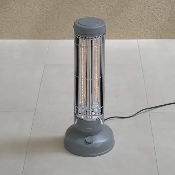 ワイド&スポット レトロカーボンヒーター グレー DCT-B08