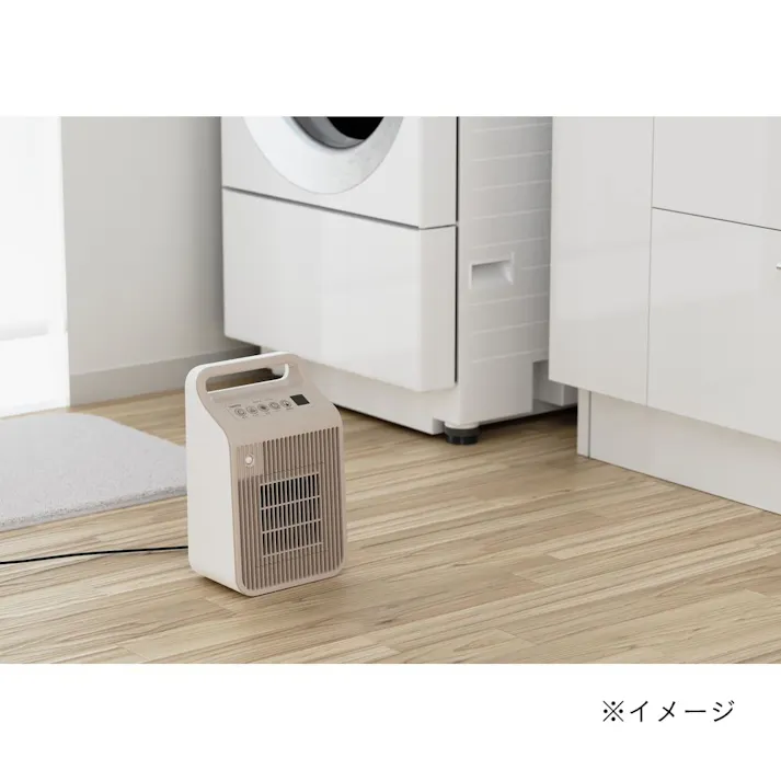 脱衣所温風セラミックヒーター 人感センサー クレージュホワイト DSF-VE121