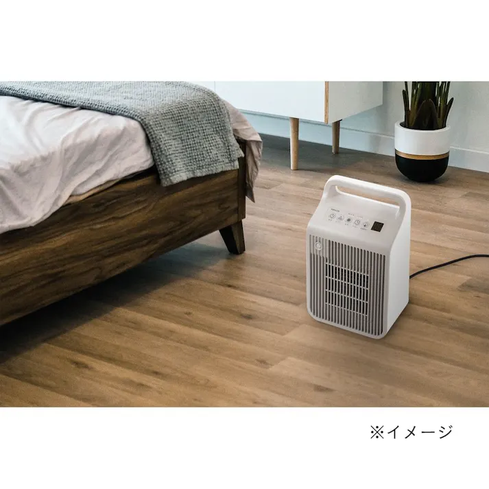 脱衣所温風セラミックヒーター 人感センサー クレージュホワイト DSF-VE121