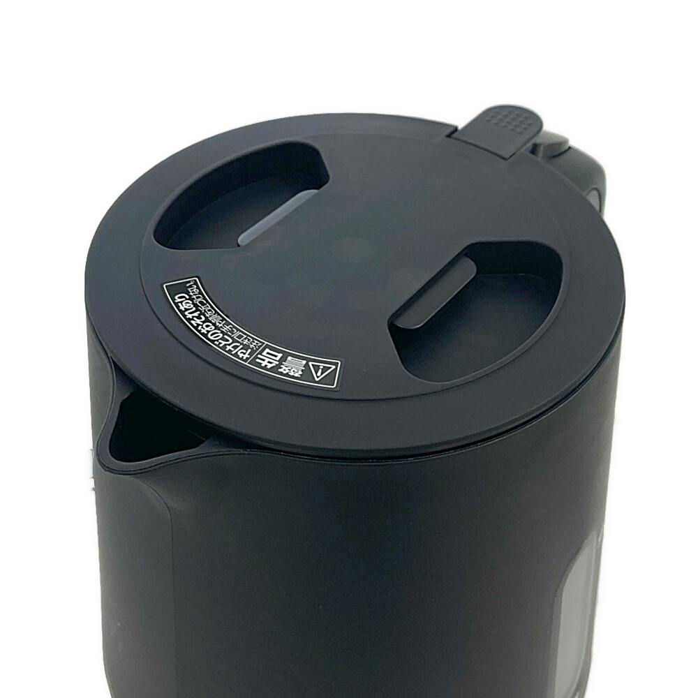 電気ケトル 1.0L 湯こぼれ防止 ブラック YKU-S1210J(B