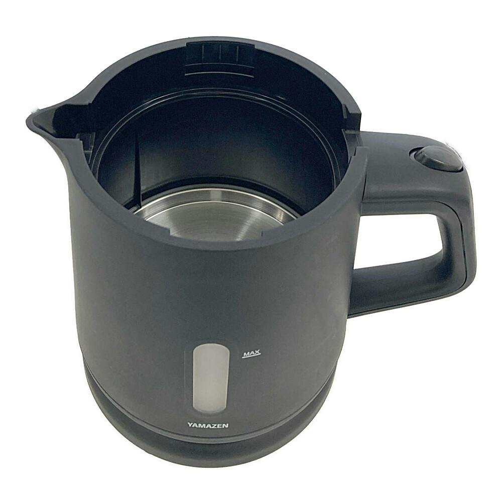 ゆっか 電気ケトル 1.0L 湯こぼれ防止 ブラック YKU-S1210J(B