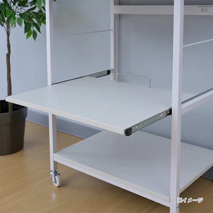 上棚付きレンジラックワイド ホワイト CRW-57T(CWH/SWH)