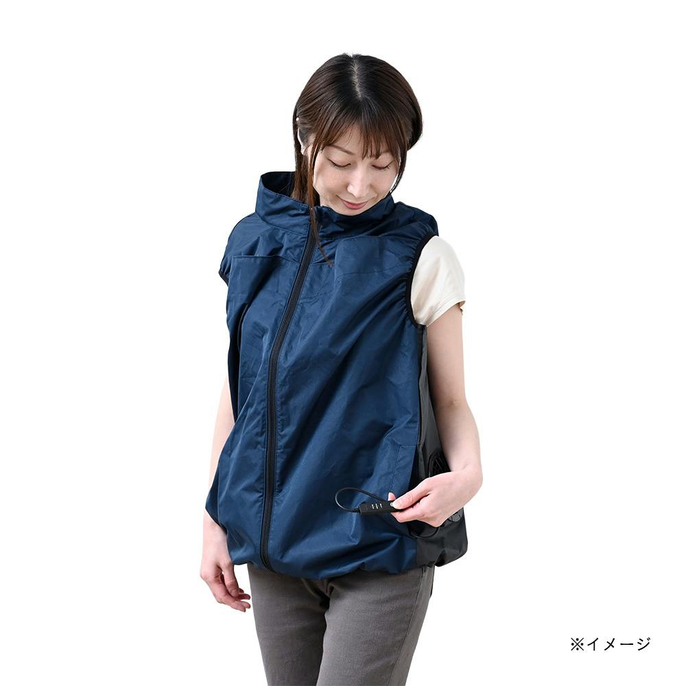 エアベンチ付ファンウェアフルセット ベスト L ネイビー | 作業着