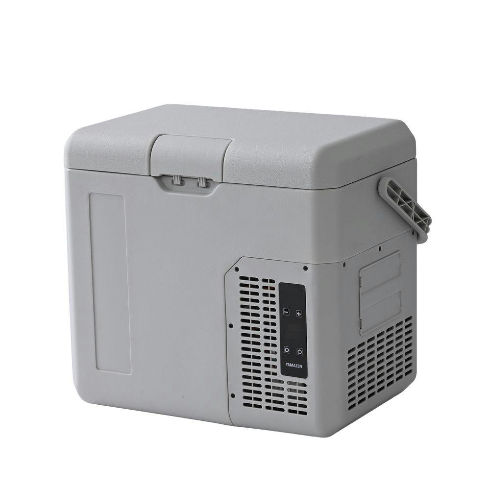 【送料無料】山善 ポータブル 冷蔵庫 冷凍庫 18L 上開き式 幅47.8cm 奥行37.8cm 高47.4cm グレー YFR-AC18H【別送品】
