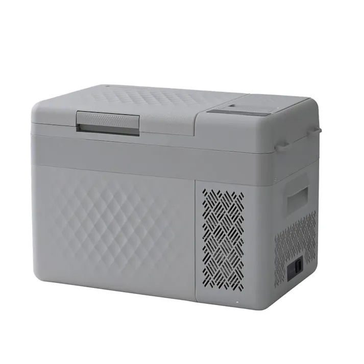 【送料無料】山善 ポータブル 冷凍庫 冷凍庫 25L 上開き式 幅59.4cm 奥行34.5cm 高さ31.3cm グレー YFR-AC252H【別送品】