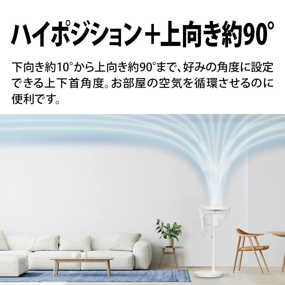 シャープ プラズマクラスター DC扇風機 ホワイト PJ-S3DS-W