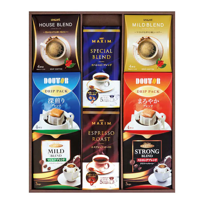 【2023年夏ギフト】マキシム&ユニカフェ&ハマヤドリップギフト【別送品】(販売終了)