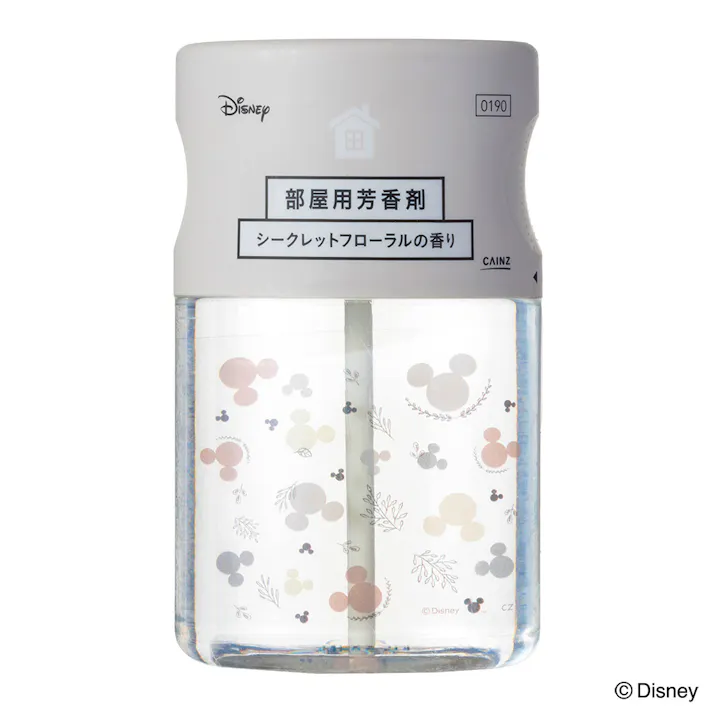 カインズ 部屋用芳香剤 Simple ミッキーマウス ベージュ シークレットフローラルの香り 本体 400ml
