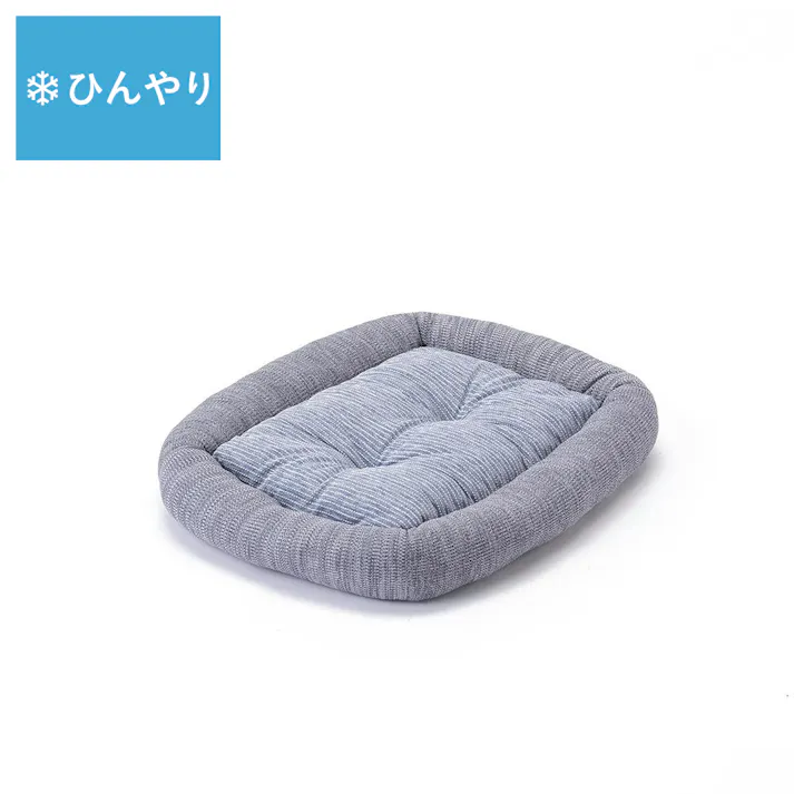 ひんやりクッションベッド ブルー Sサイズ